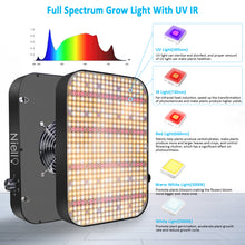 Load image into Gallery viewer, NIELLO 1200W Full Spectrum Dimming Grow Light, plant light for indoor plants, seed starting