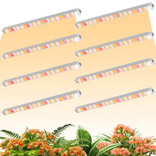 Load image into Gallery viewer, Niello 8Pack T8 plant lamp, 60cm LED grow lamp for indoor plants, 660nm/3000K/5000K with reflector/daisy chain for sowing, greenhouse, grow shelves
