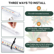 Load image into Gallery viewer, Niello 1Pack 4 Bars Grow Light Strips for Indoor Plants with Auto ON/Off Timer 6/12/18H, 5 Dimmable Levels for Shelves Plant Growing(Pack 1)
