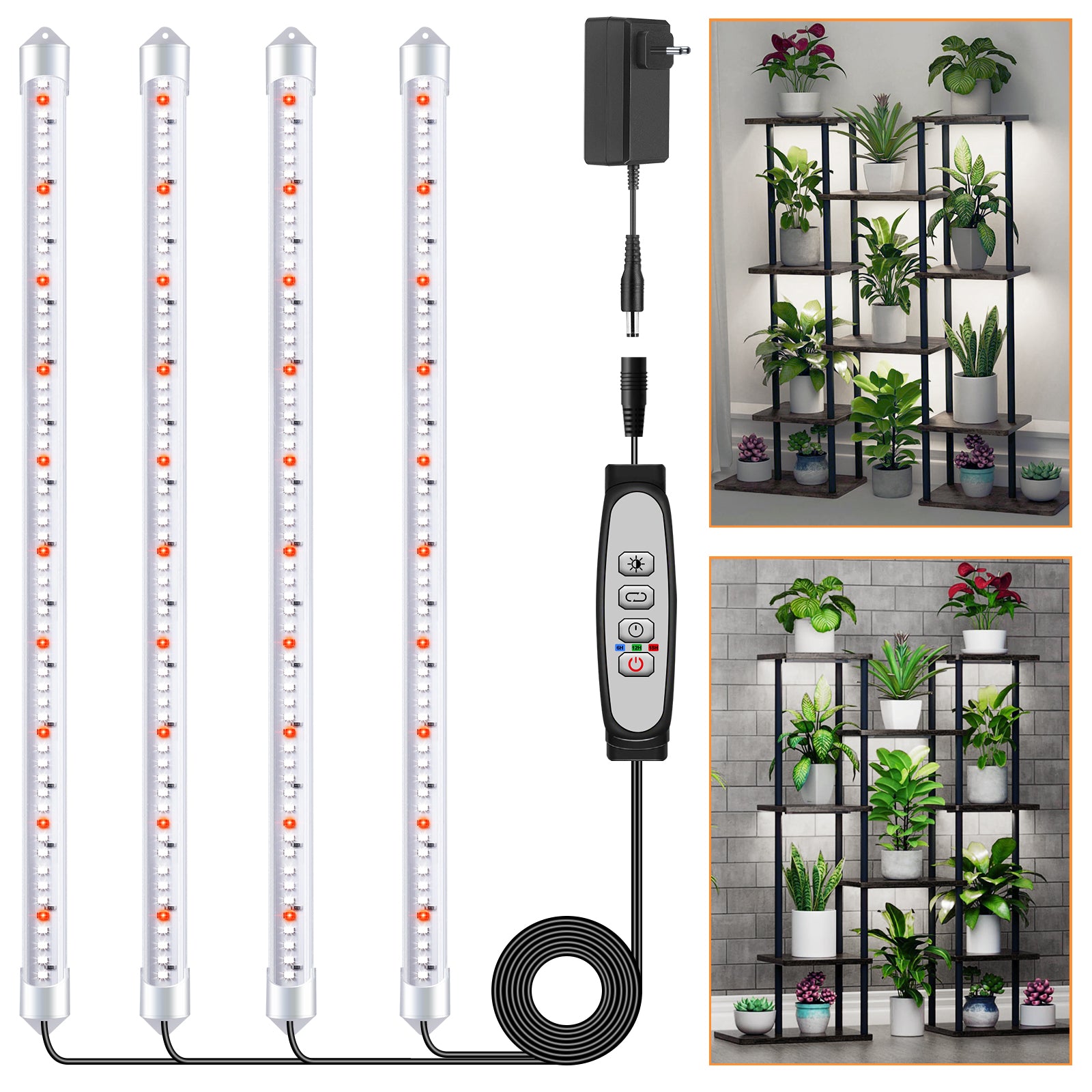 Niello 1Pack 4 Bars Grow Light Strips for Indoor Plants with Auto ON/O –  Niello Shop