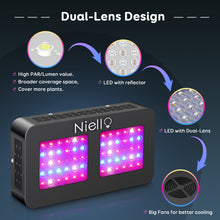 Load image into Gallery viewer, NIELLO M300 Full Spectrum LED Grow Light, Grow lamp for indoor plants with VEG/BLOOM