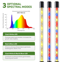 Load image into Gallery viewer, 1Pack Grow Light, LED Plant Light for Indoor Plant Growing, Full Spectrum Desk Grow Strip with Base,10 Dimmable Levels, Plant Lamp with Auto Timer for 3/9/12H, Height Adjustable16cm-66cm/ 6.5"-26"