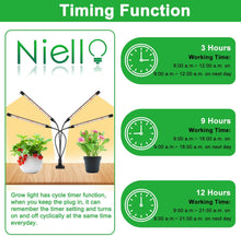 Load image into Gallery viewer, NIELLO 4-Heads Full Spectrum Plant Grow Light (Warm White)