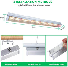 Load image into Gallery viewer, NIELLO 2Pack 42cm T5 Full Spectrum Grow Light (2 packs), Plant light for indoor plants, Grow lamp for seed starting.