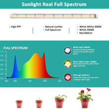 Load image into Gallery viewer, NIELLO 60cm T8 Full Spectrum Grow Light (4 packs), Niello plant light for indoor plants