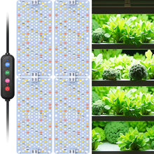 Load image into Gallery viewer, 4 Pack Full Spectrum Grow Lights, 24W Plant Grow Lights for Indoor Plants with Daisy Chain Function, Sunlike Spectrum, 384 LEDs and 4/8/12/16/20H Timer for Seed Starting
