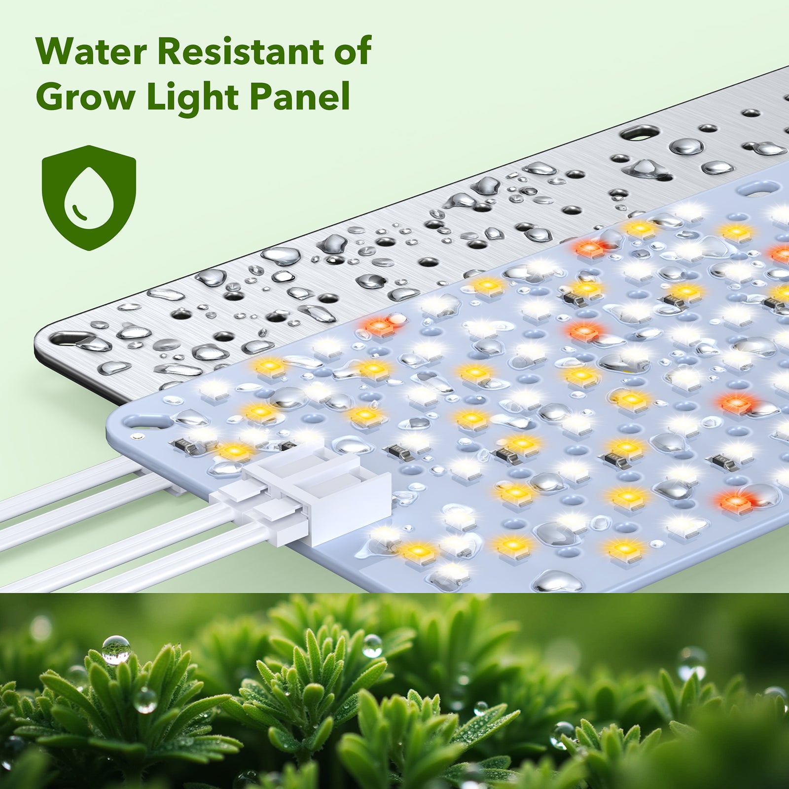 plant spectrum 16 grow light 3 Pack Full Spectrum Grow Lights, 24W Plant Grow Lights for Indoor Plants  with Daisy Chain Function, Sunlike Spectrum, 384 LEDs and 4/8/12/16/20H