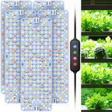 Load image into Gallery viewer, 5 Pack Full Spectrum Grow Lights, 24W Plant Grow Lights for Indoor Plants with Daisy Chain Function, Sunlike Spectrum, 384 LEDs and 4/8/12/16/20H Timer for Seed Starting
