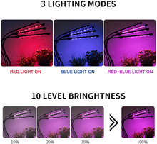 Load image into Gallery viewer, NIELLO 4-Heads 80W Full Spectrum Plant Light with Stand
